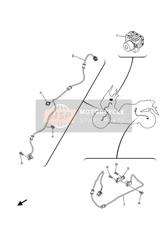 Yamaha XMAX 300 ABS TECH MAX 2020 Elektrisch 3 voor een 2020 Yamaha XMAX 300 ABS TECH MAX